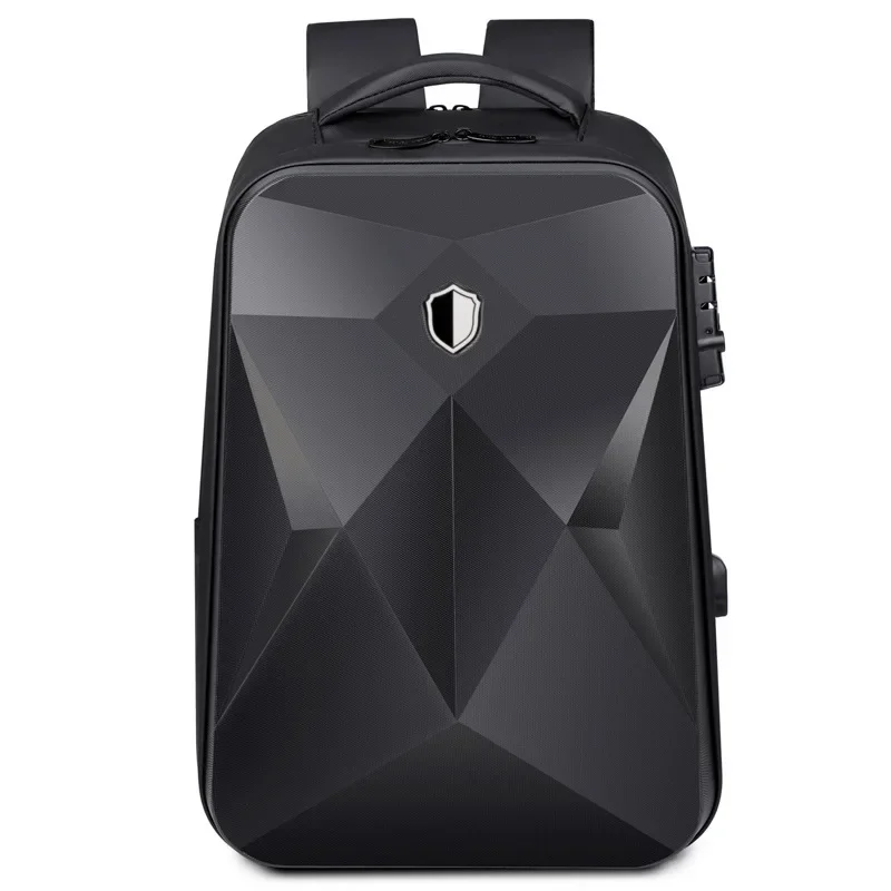 New Multi-functional Hard Shell Men\'s Backpack Large Capacity Water-repellent Laptop Bag Fashion Business Usb Charging Backpack