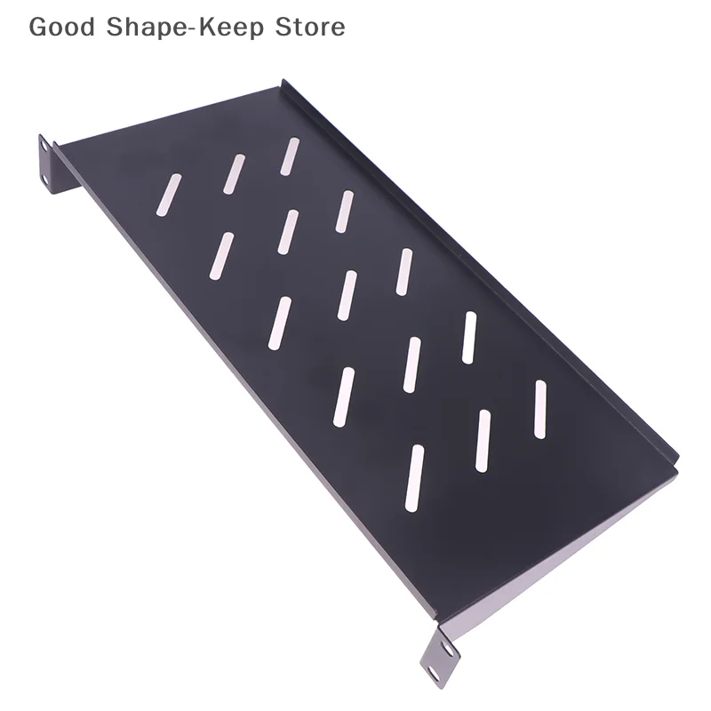 رف رف خادم 1U مضمون للجودة وجيد التهوية؛ صينية تثبيت الخادم لخزانة ورف مقاس 19 بوصة