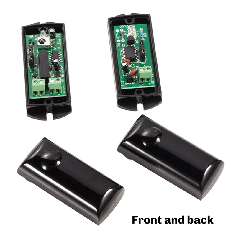 ABGI-Photocell シングル IR アラーム自動バリアフェンスセンサー検出器 15 メートルアクティブ赤外線警報システム