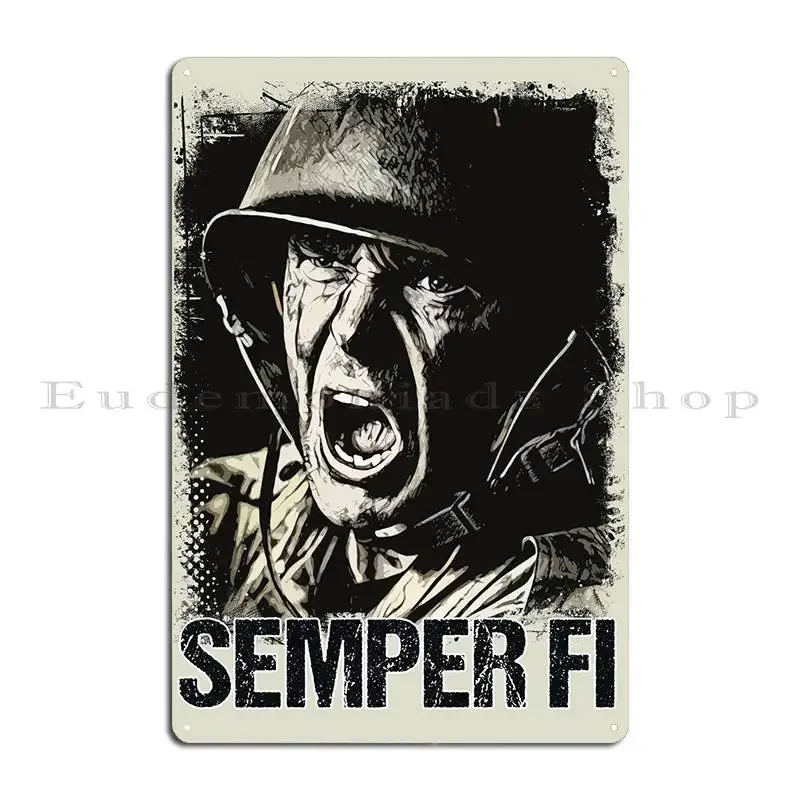 Veteran Soldier Vintage Metal Sign Wall Decor Funny Printed Club Pub Mural Tin Sign Poster