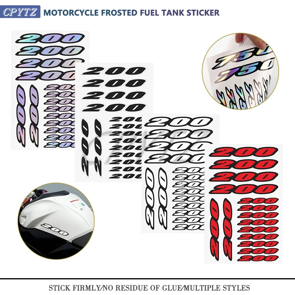 Fit For DT200WR TW XT Burgman SDR IT 200 WR200R SR CT 200 DR200D/E Motorbike Number Sticker Front Fairing Tank Side Logo Decals