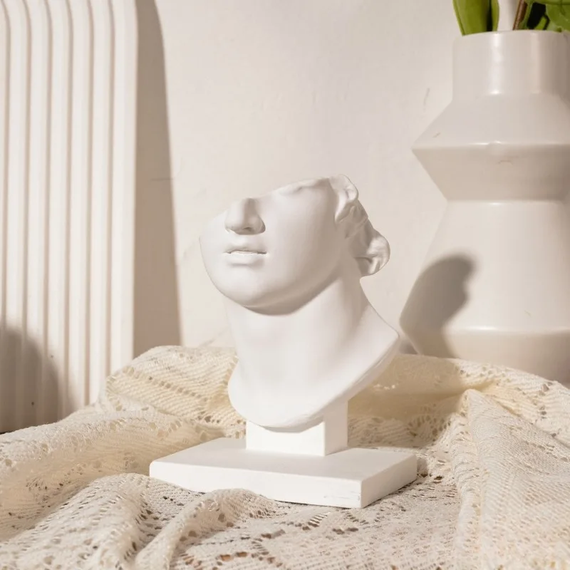 Half Body Statue, Plaster Statue, Desk Decoration, Art Piece Decoration, Roman Figure Sculpture Room, Aesthetic Decoration, Gift