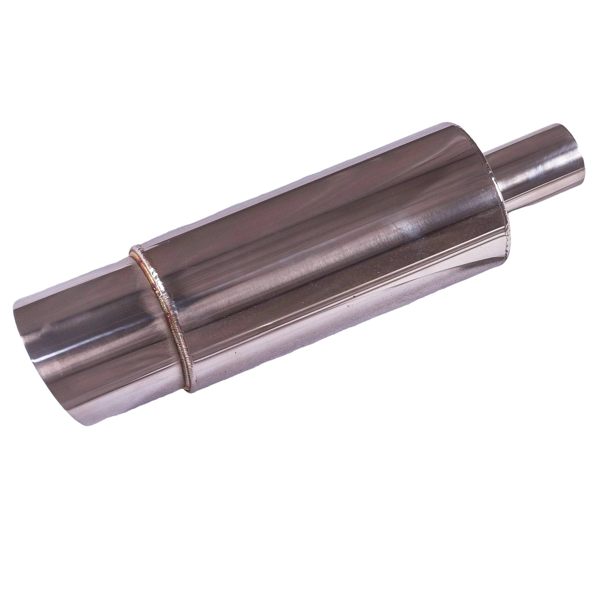

car exhaust pipe mufflers tail universal High Quality stainless steel Exhaust Systems racing Mufflers 2"2.5"To 3" silver