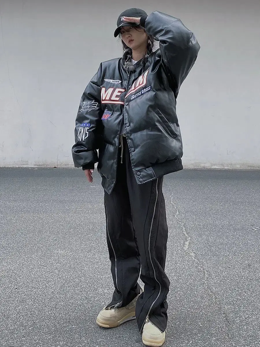 Harajuku nieuwe Amerikaanse stijl honkbaljas oversized lederen motorjassen vrouwen dikke katoenen winterjas vrouwen donsjassen