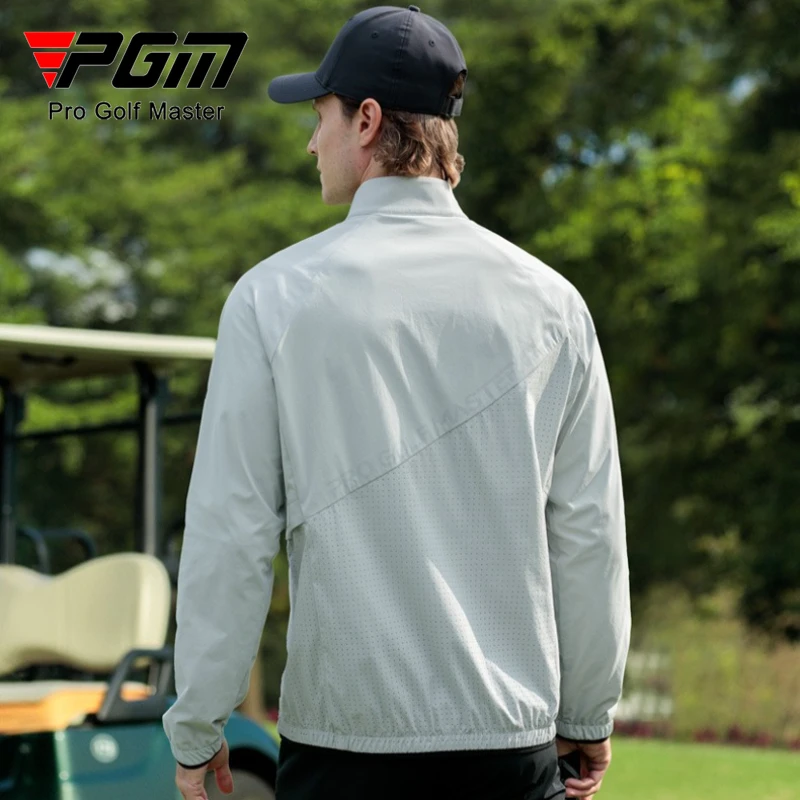 Golf Men's Jacket Summer Stand Up Collar Breathable Sports Top YF864