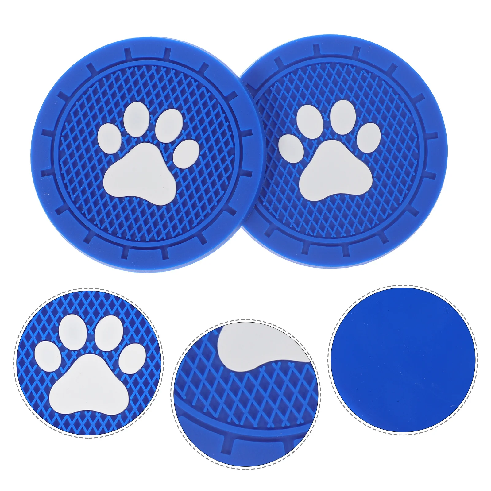 

4pcs Car Cup Pads Non-Slip Heat Resistant Round Tumbler Pads For Vehicle Interior Drink Coasters Auto Insert Cup Coasters