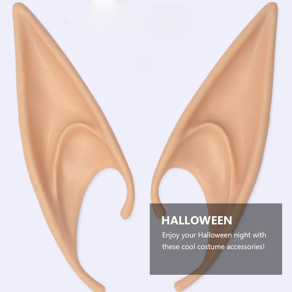 

8 шт., трюковые зубы, протезы на Хэллоуин, уши эльфа, аксессуары для косплея, тема ужасов, трюковые зубы, протезы на Хэллоуин, уши эльфа