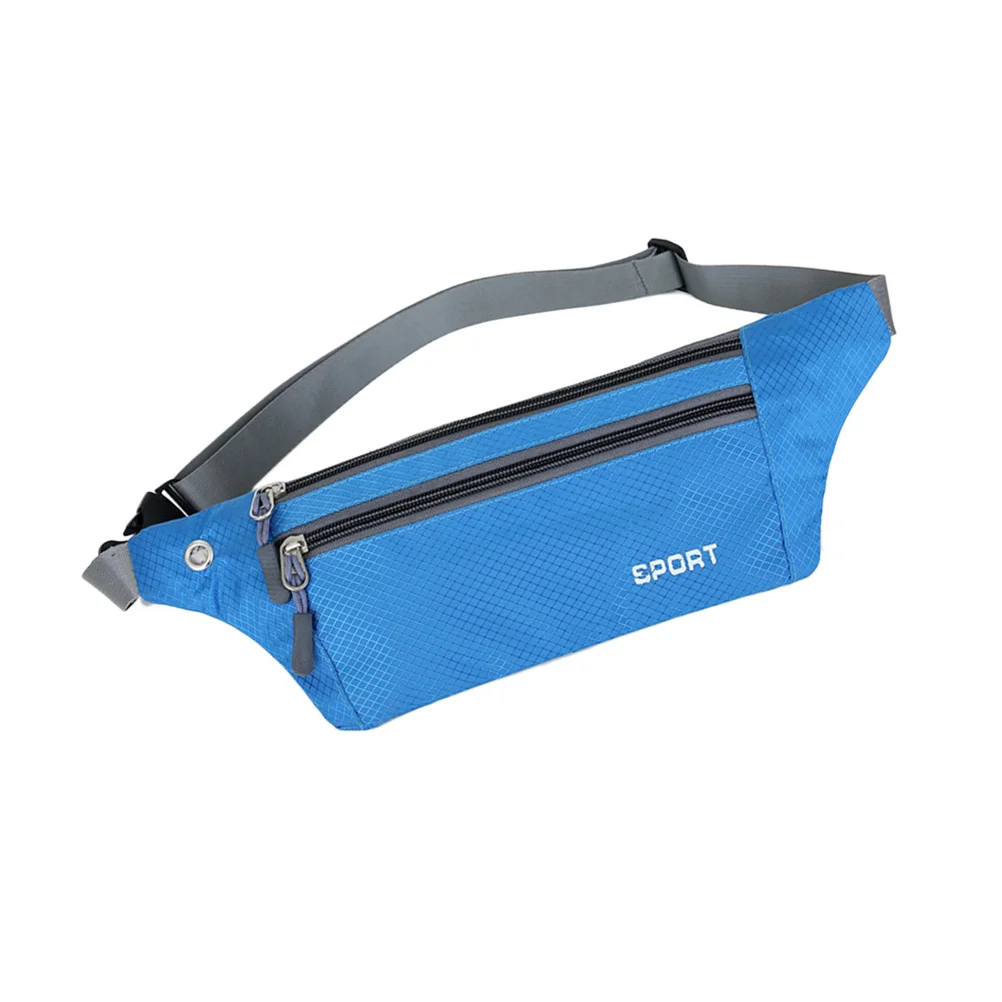 

Outdoor Sports Waist Bag Lightweight Waterproof Fanny Pack For Hiking Jogging Camping Travel Unisex Sky-Blue