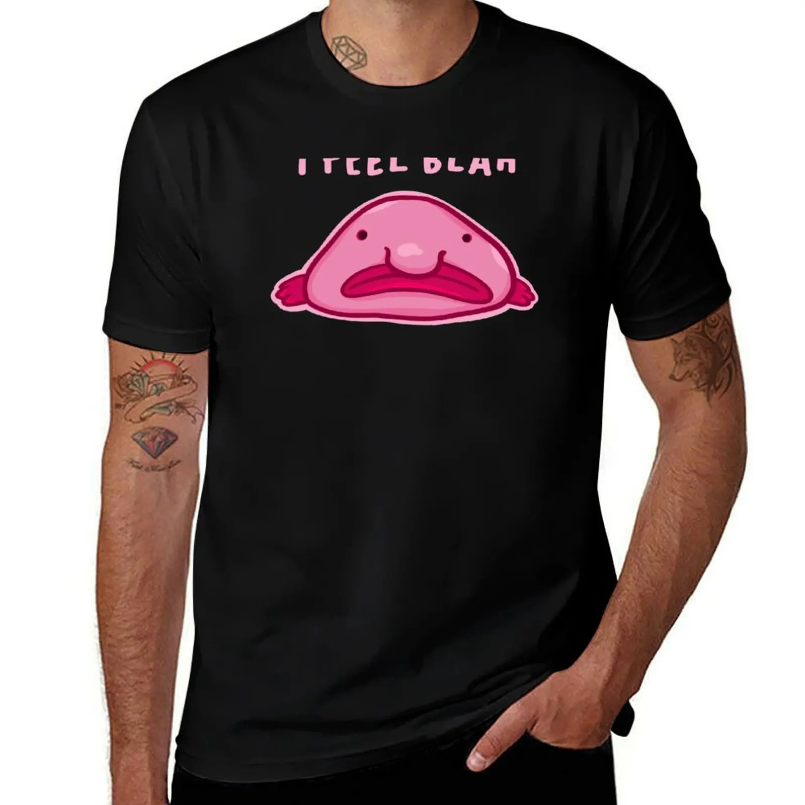 

Blobfish feels blah T-Shirt man t shirt luxury funny t shirts cotton t shirt for man T-Shirt