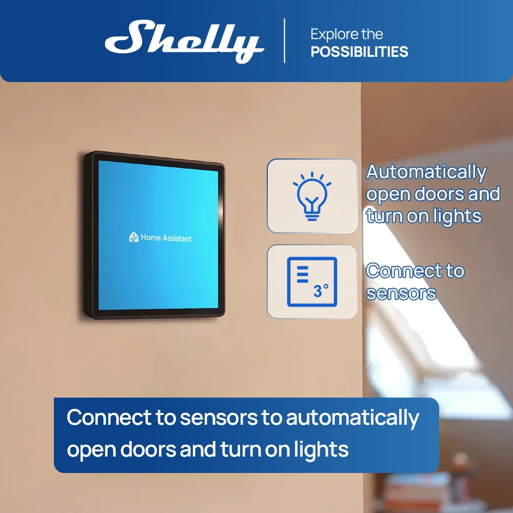 Shelly 1 Mini Gen3 WiFi Smart Switch Matter 8A Automate Lights Garage Door Irrigation System Small Electrical Appliance Home