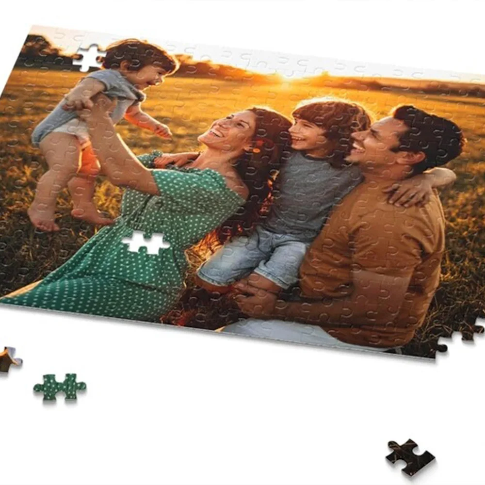 35/150/300/500/1000pcs Custom Photo Customized Picture Personalised Decompression Puzzles Jigsaw puzzle Mosaic Family Gift