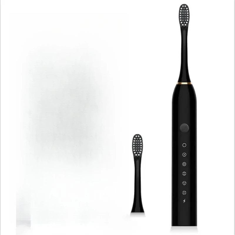 Couple Set Electric Ultrasonic Toothbrush Soft Bristles USB Charging Waterproof Adult Tooth Cleaner 6 Speed Modes Home Use