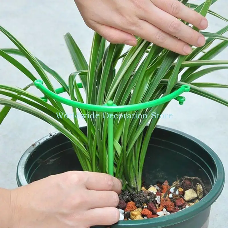 Q39B Conjunto 5 gaiolas redondas treliça tomate para jardim e potes Suporte planta