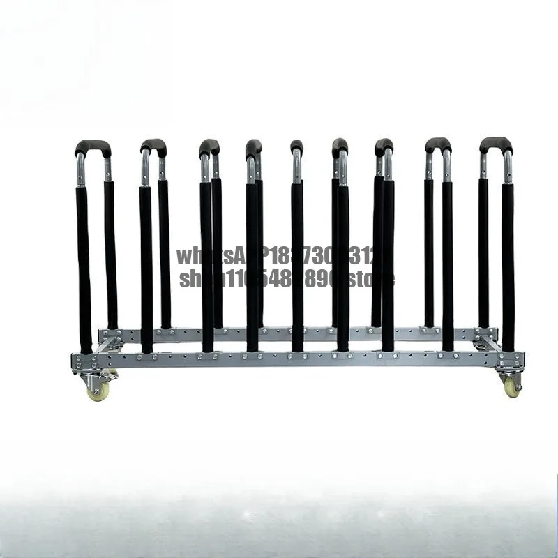 Car windshield interior panel mobile storage rack, storage display rack