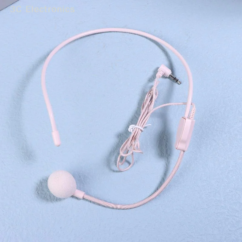 1 قطعة السلكية 3.5 مللي متر التوصيل دليل محاضرة الكلام سماعة Mic المحمولة رئيس محمولة سماعة ميكروفون لاجتماع التدريس