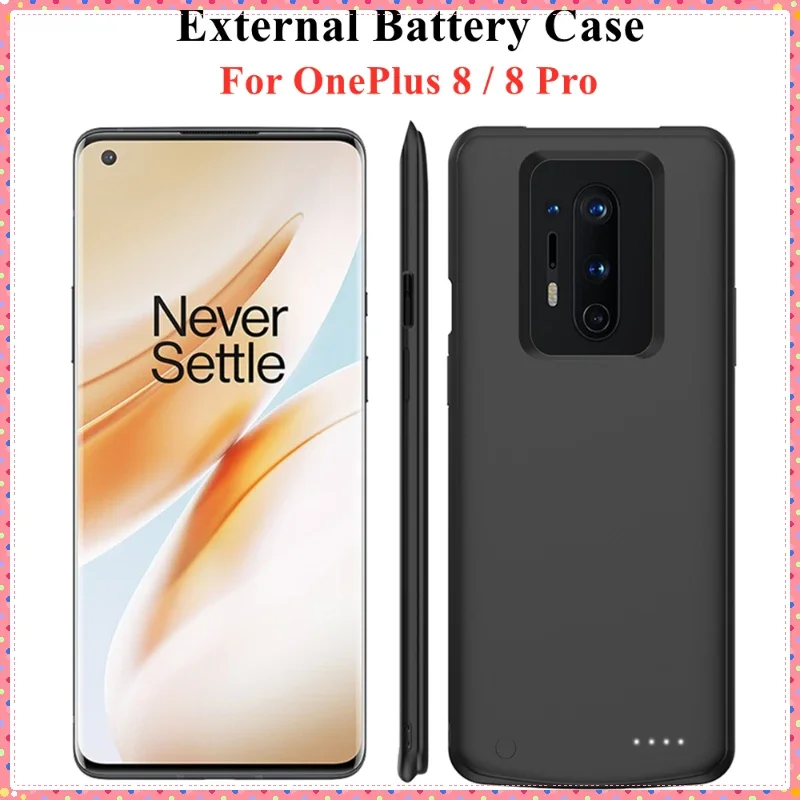 Smart Battery Charger Cases For OnePlus 8 Pro T Power Bank External Battery Charging Case For Oneplus 8 Powerbank Cover 10000mAh