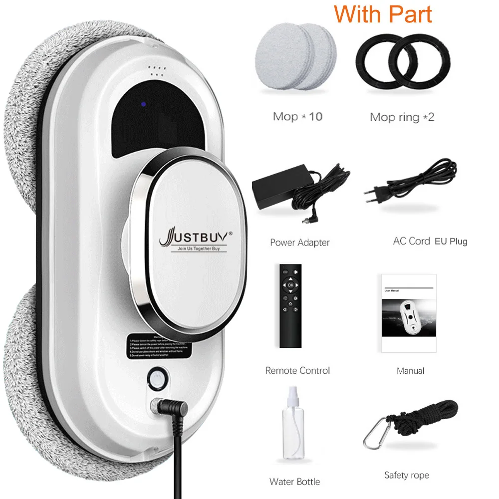 

Windows Robot Vacuum Cleaner Remote Control Electric Window Wiper Glass Automatic Cleaning