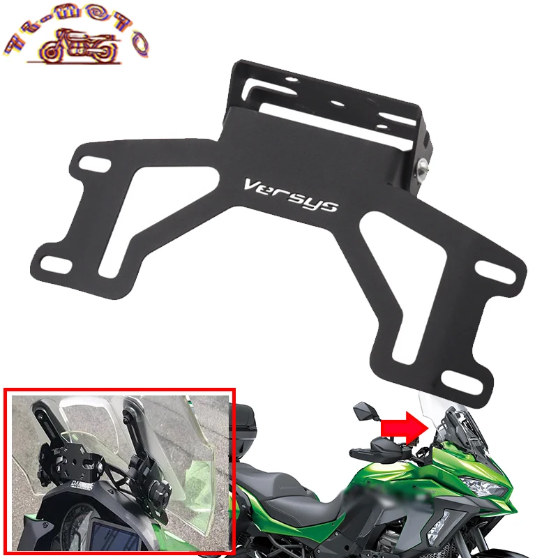 

Motorcycle Accessories CNC Aluminium Alloy Gps Navigation Bracket Modified Fit For Kawasaki Versys 1000 VERSYS1000 2019-2022