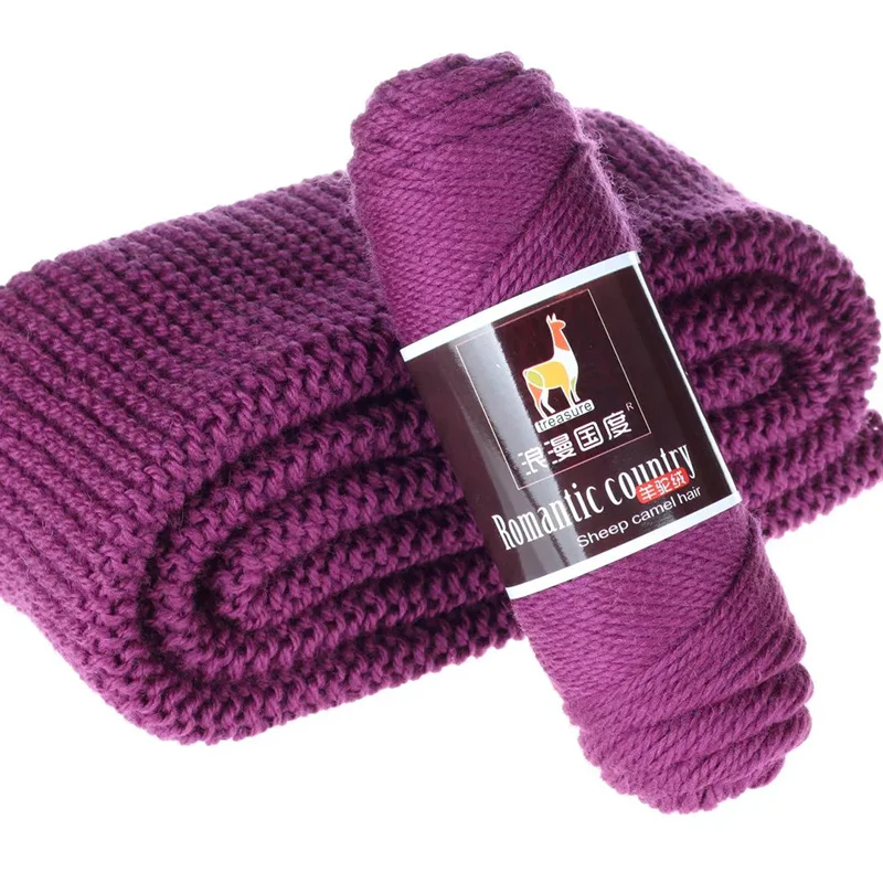 100g/Pc Hand knitting Alpaca yarn Soft Warm Wool Crochet Yarn Thread to knit sweater Scarves blanket Gloves line thick lana