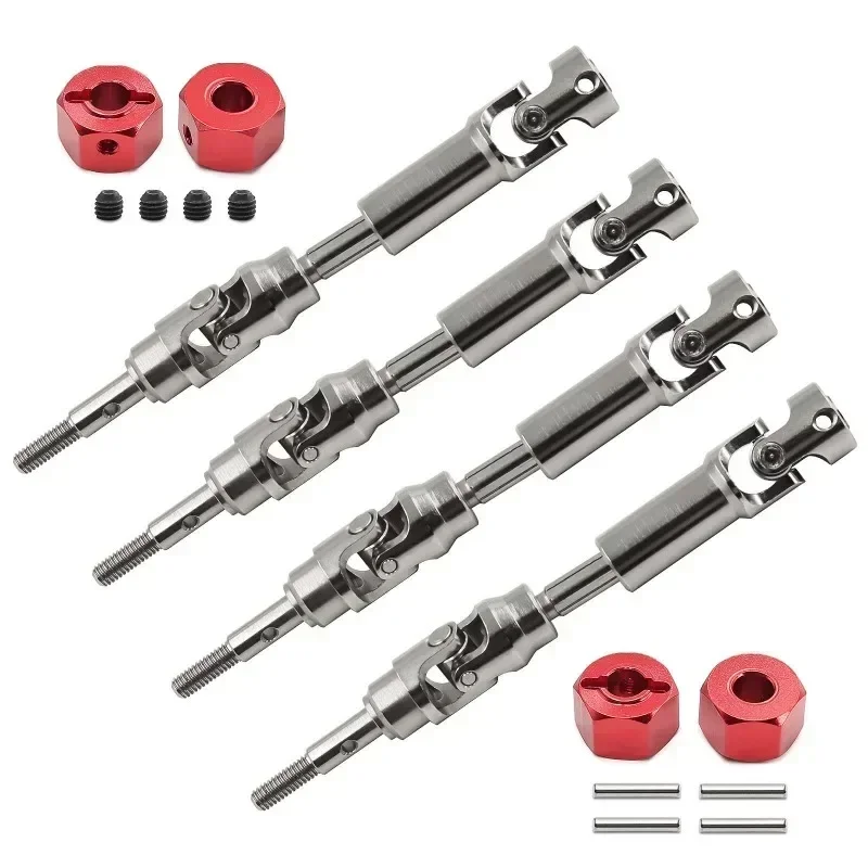 Durable-Stainless Steel Front Axle Shaft And Rear Drive Shaft For Trxs Mini Maxx RC Car Upgrade Parts