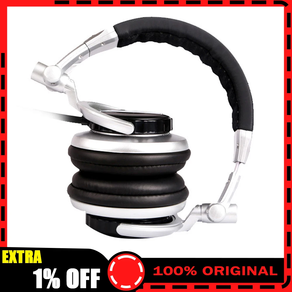 

SENICC ST-80 Wired Headset Strong Bass HIFI Studio Monitor DJ Music Headphones