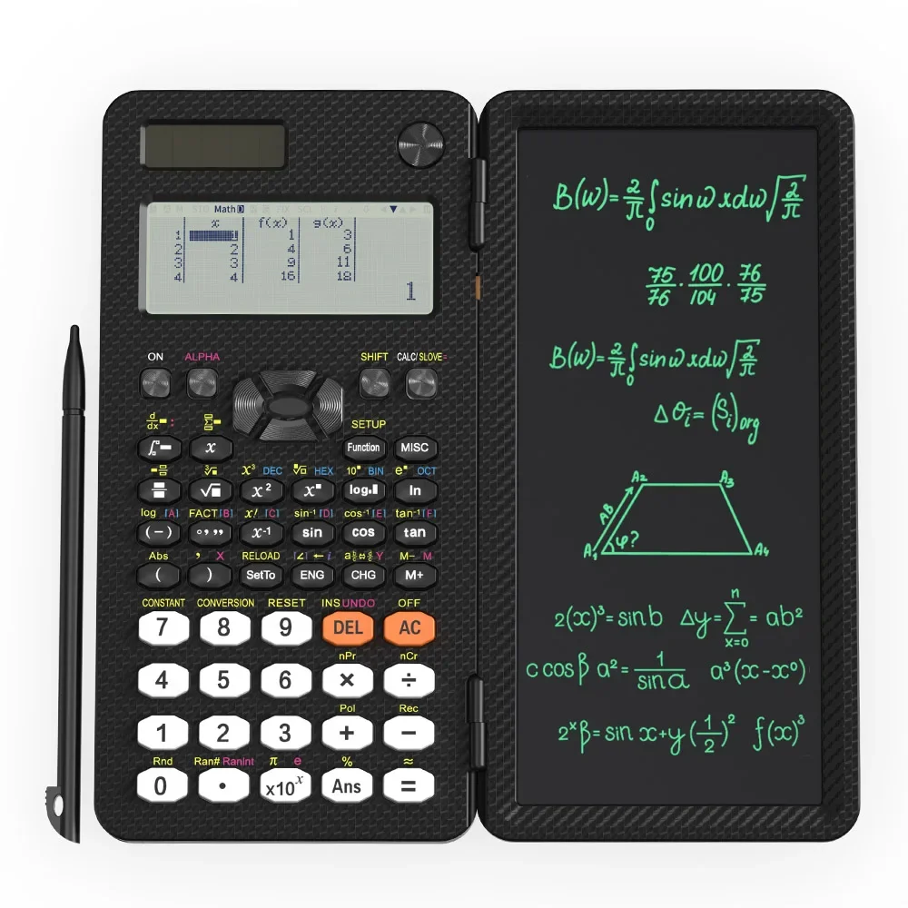 Newyes Multifunction Folding Portable Office 991EX Calculator Solar Energy 16 Digitis Scientific Calculator With Writing Tablet