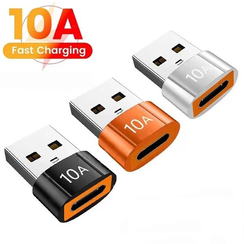 △ 10A USB 3.0 To Type C Adapter OTG Type C Male To USB Female Converter For Laptop USB C Fast Charging Adapter