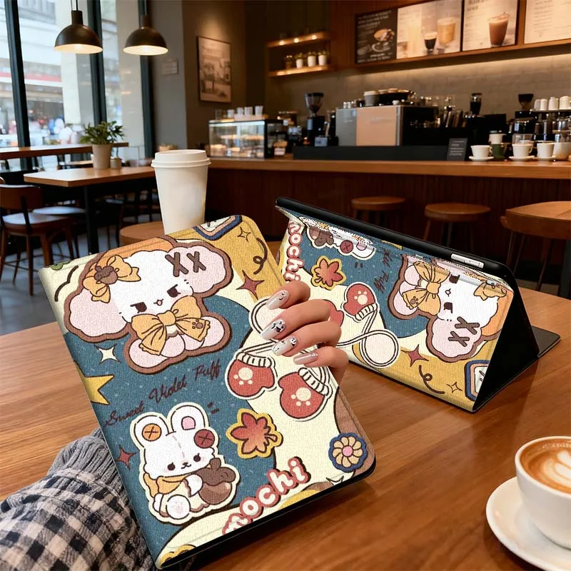 

Retro Cartoon Animal Pattern For Xiaomi Mi Redmi Poco Pad 2 4 5 7S 6S 6 7 8 Max Plus Ultra SE Pro K 2025 Tablet Case
