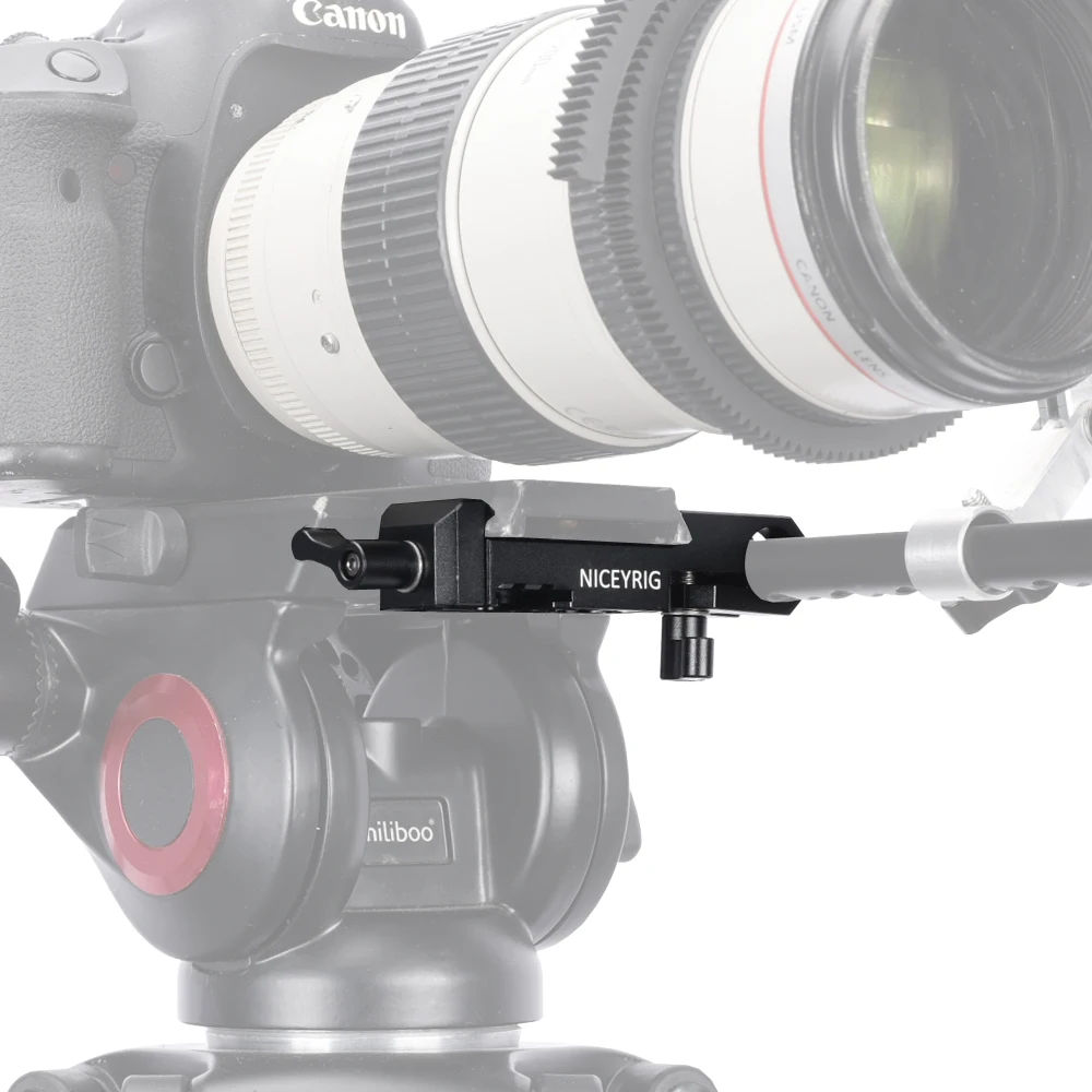 Niceyrig Manfrotto Standard Dovetail Clamp with 15MM Single Rod Clamp for Follow Focus