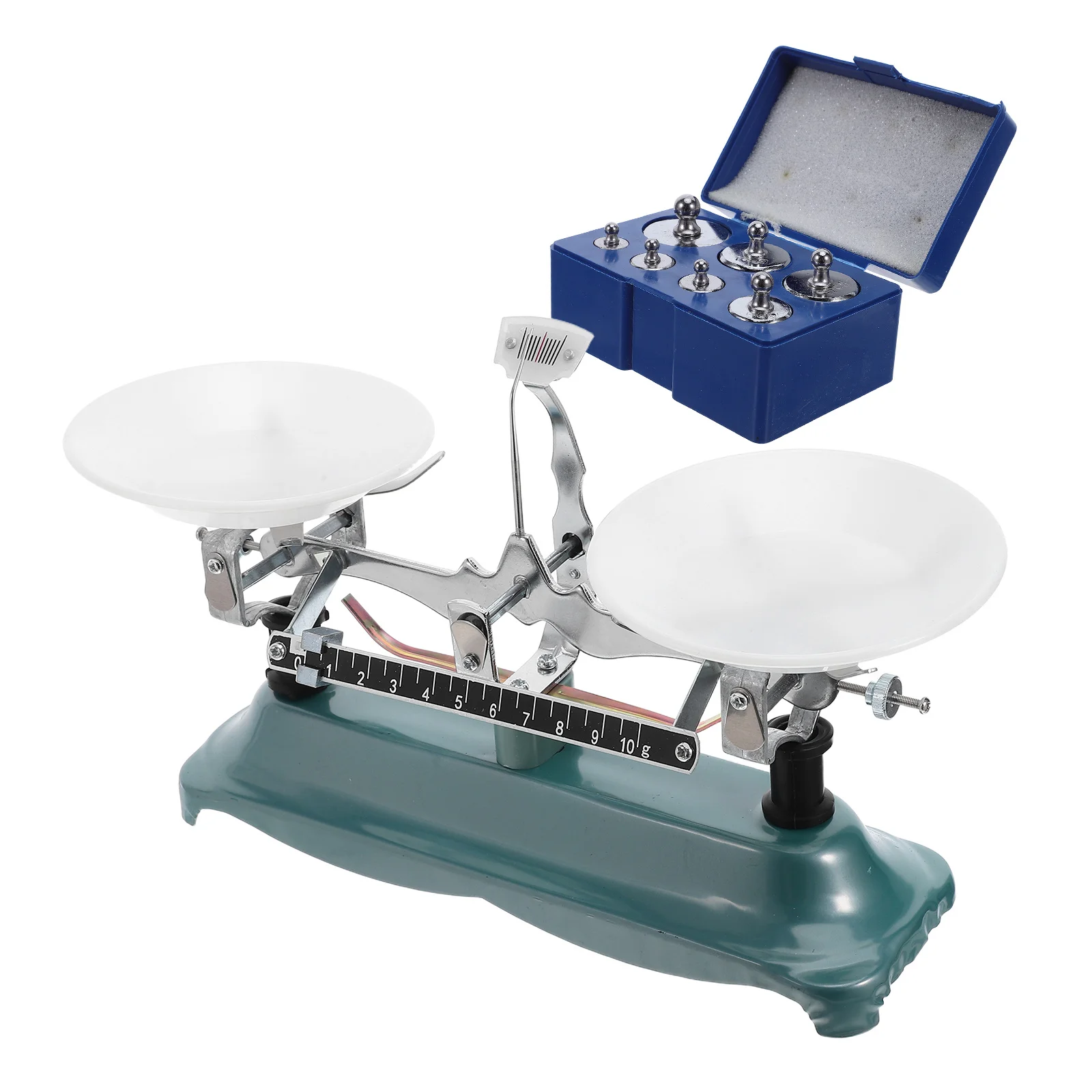 Laboratory Balance Scale 500G 0.5g Mechanical Pan Balance with Calibration Weights for Science Classrooms Research Analysis