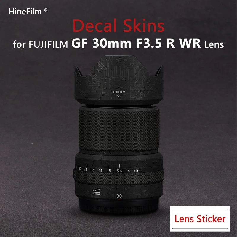 

Hinefilm Skin for Fuji GF30 F3.5 Lens Skin for Fujifilm GF 30mm f/3.5 R WR Lens Decal Fujinion 30f3.5 Wrap Cover 30 3.5 Sticker