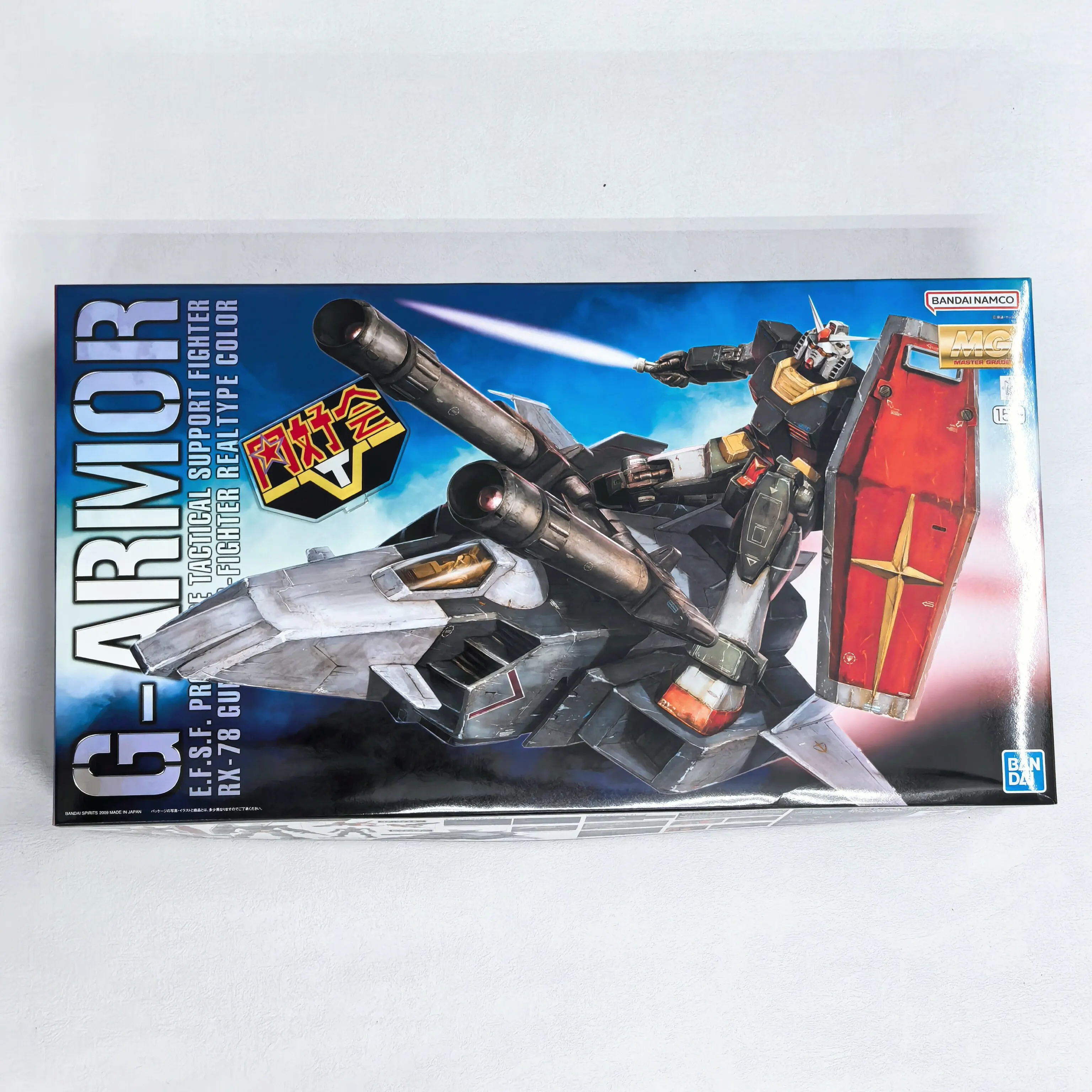 Bandai Originele Echte MG 1/100 G-Armor & RX-78-2 Gundam 2.0 (Reality Type Color) Flash Backer T Limited Edition Model Kit