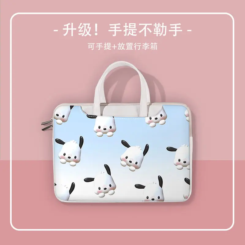 Sanrio Kawaii Cinnamoroll Hello Kitty Stitch Laptop Bag Women's 13.3 Inch Cute 15.6 Laptop Bag 14 Inch Cartoon Protective Case