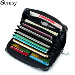 Cash Budget Passport Wallet Clutch Bag for iPhone 17 Pro Women Budget Sheets Zipper Long Billfold for Bankbook and Ledger Rfid