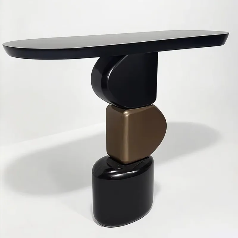 Luxurious Nordic modern minimalist solid wood dining room, light luxury vintage personalized dining table