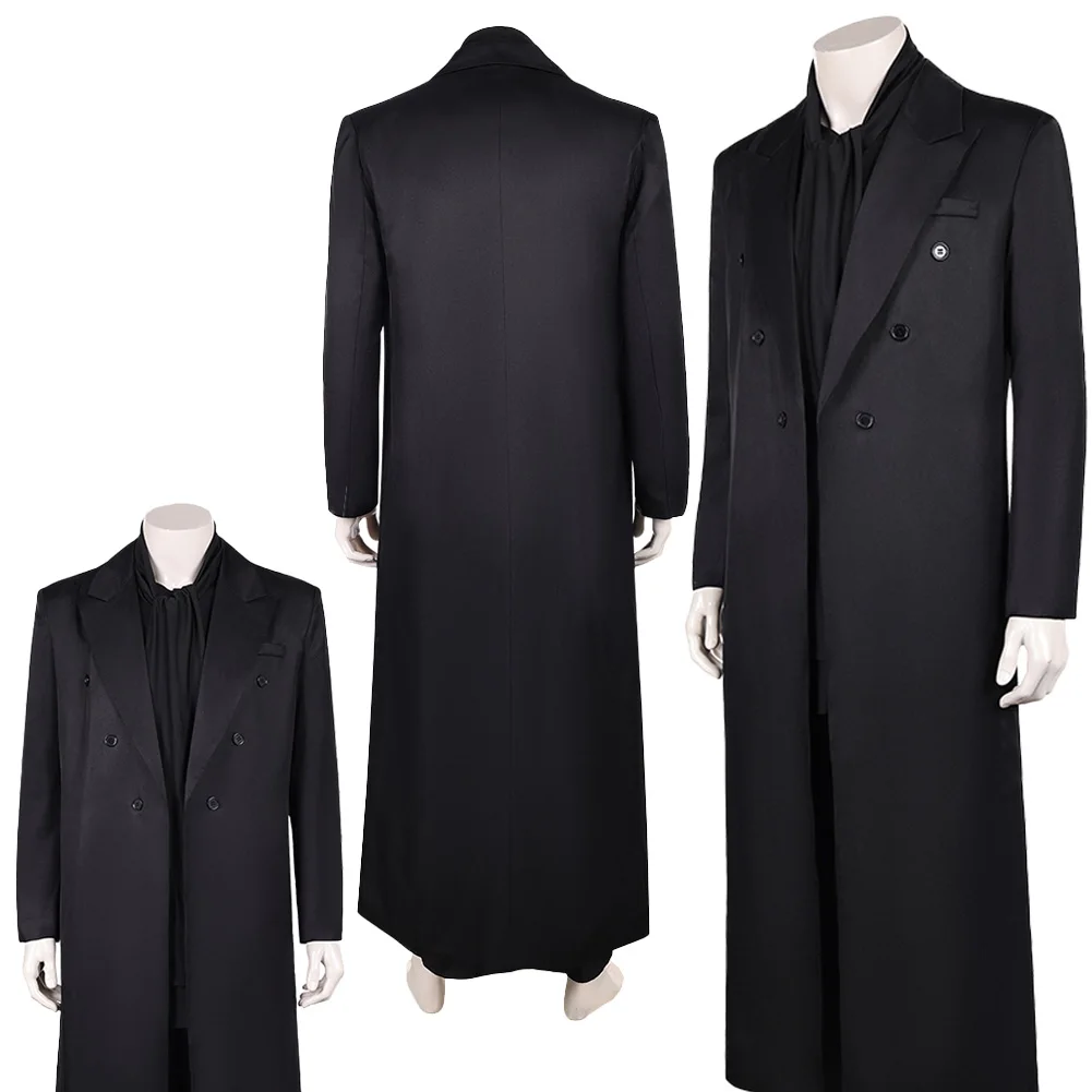 

Fantasia S2 Dream Cosplay Black Long Coat Suits 2025 TV Sandmen Disfraz Costume Adult Men Halloween Carnival Party Clothes