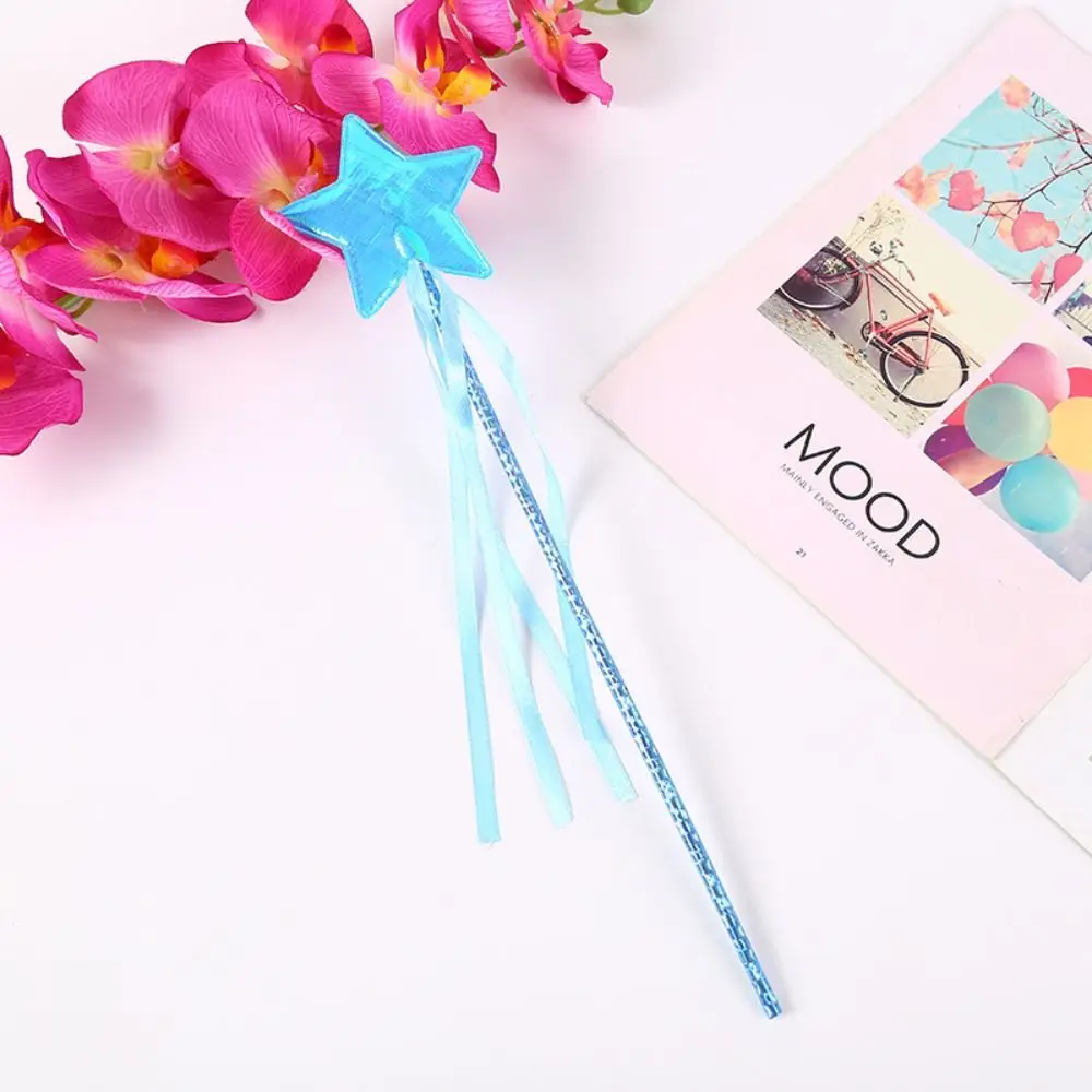 Wedding Dreamlike Star Fairy Wand Five Pointed Star Girls Wand Princess Wand Plastic Role-playing Stick Wand Cosplay Props
