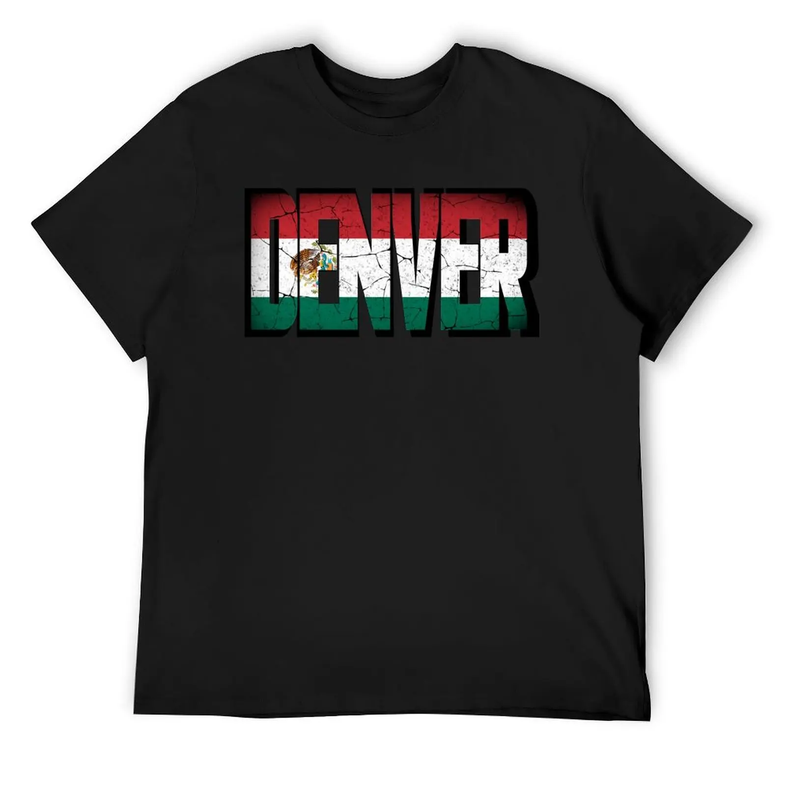 Denver Mexico flag T-Shirt vintage clothes man t shirt custom t shirt mens clothing