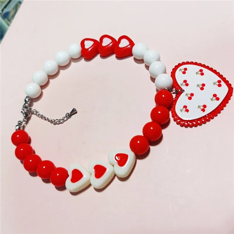 الكلب الأميرة القلب قلادة الحيوانات الأليفة اللؤلؤ طوق القط طوق مجوهرات لطيف جرو اكسسوارات الكلب سلسلة تشيهواهوا مجوهرات الزفاف الاشياء #2