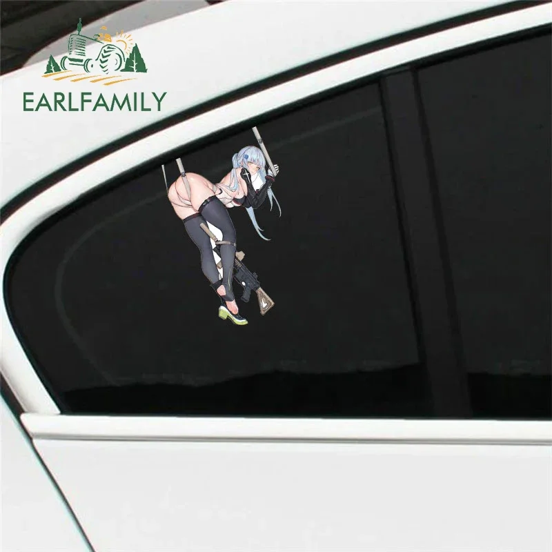 EARLFAMILY 13cm X 8.3cm Creativite Girls Frontline HK416 Car Sticker Personality Vinyl Laptop Motorcycle Decal VAN RV Graphics