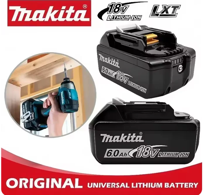 

Оригинальный литиевый аккумулятор Makita 6 Ач для Makita 18 В (BL1830B, BL1850, BL1840, BL1860, BL1815) – замена