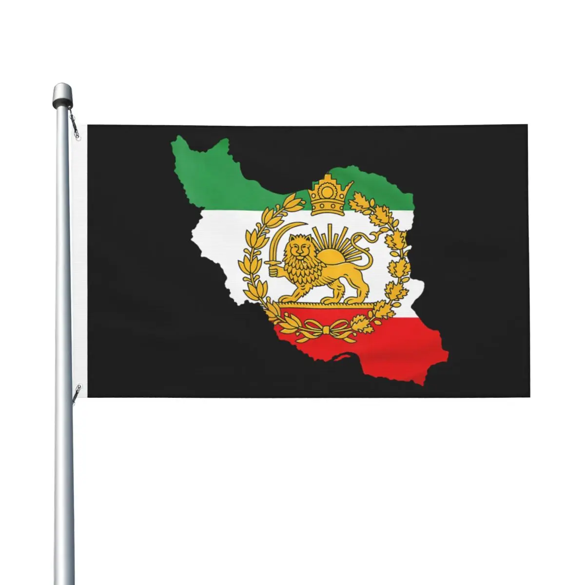 Persian Lion Iran Map Iranian Flag Flag 90X150cm Custom Flags Banner Polyester Hanging For Bed Room Decor