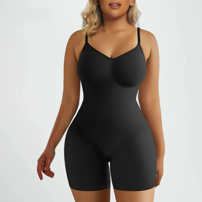 

Women's New All Seasons Seamless Jumpsuit Elastic High-Waisted Sling Corset Lift Buttocks Abdominal Shapewear Bodysuit Body Suit