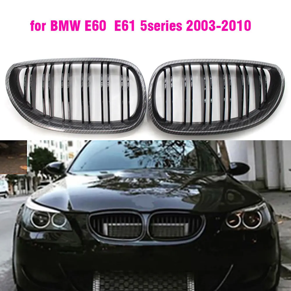 

Front Gloss Black Kidney Sport Grilles Hood Grill For BMW E60 E61 2003 2004 2005 2006 2007 2008 2009 M5 525i 528i 528xi