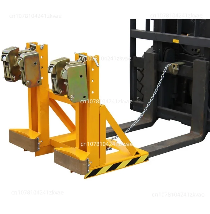 Drum picker drum gripper  forklift attachment