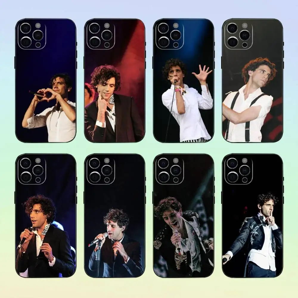 L-Lebanon シンガー M-Mika iPhone 17、16、15、14、13、12、11用スマホケース、ソフトシリコン製ブラックカバー