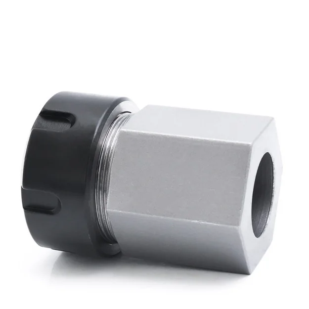 Square Hex ER25 ER32 ER40 Chuck Block Hard Steel Hex ER25 Spring Chuck Seat For CNC Lathe Engraving Cutting Machine Tool holder