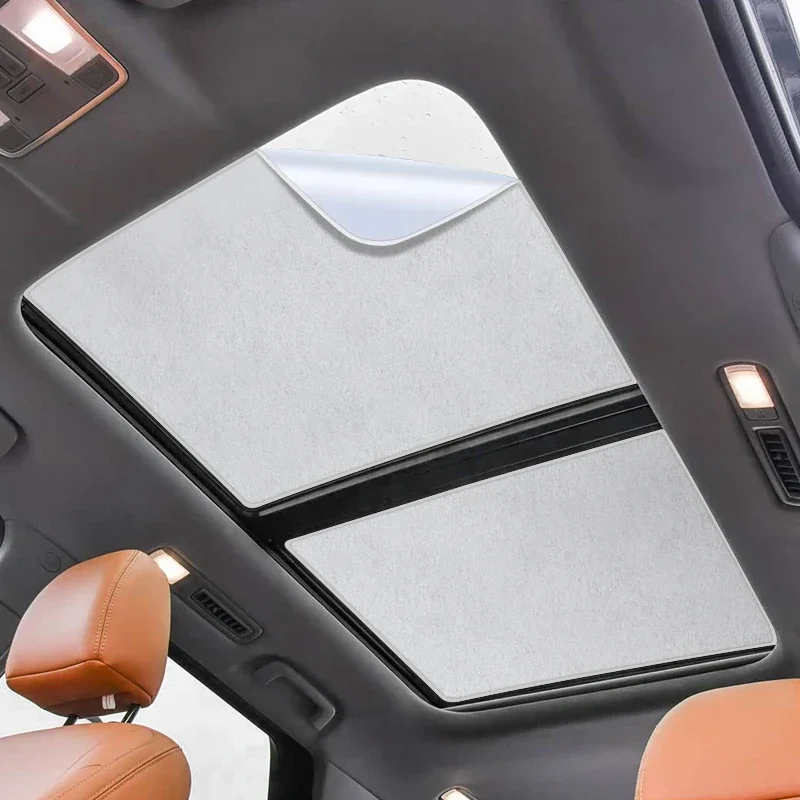 Auto-Sonnenblende aus Wildlederstoff mit UV-Schutz und elektrostatischer Adsorption für CHANGAN CS95 2018-aktuell, Auto-Wärmeisolierung für Dachfenster