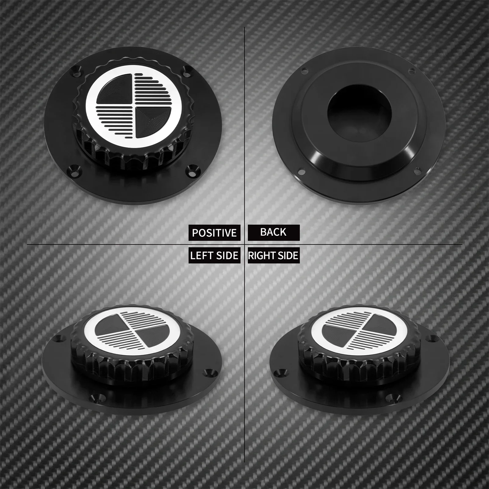 For BMW K Series K75 K100 K1100 Protector Cover Black Chrome Motorcycle Fuel Tank Cap CNC Oil Cap Fuel Petrol Gas Tank Cover