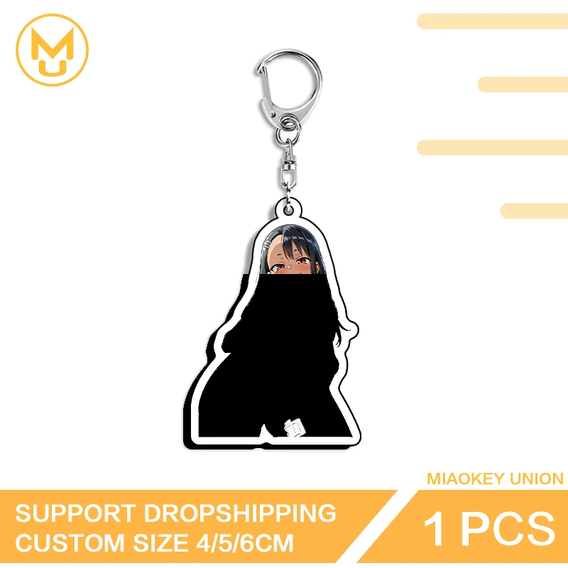 Nagatoro Hayase Exquisite Keepsake Gift Enchanting Treasure Key Chain HD Pattern Suitable For Friends Fashion Key Ring Gifts